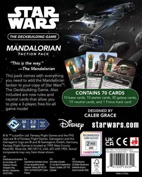 Star Wars The Deckbuilding Game Mandalorian Faction Pack - Image 2