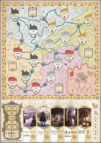 The First Tsar Ivan the Terrible Board Game + Wooden Token Upgrade - Image 3